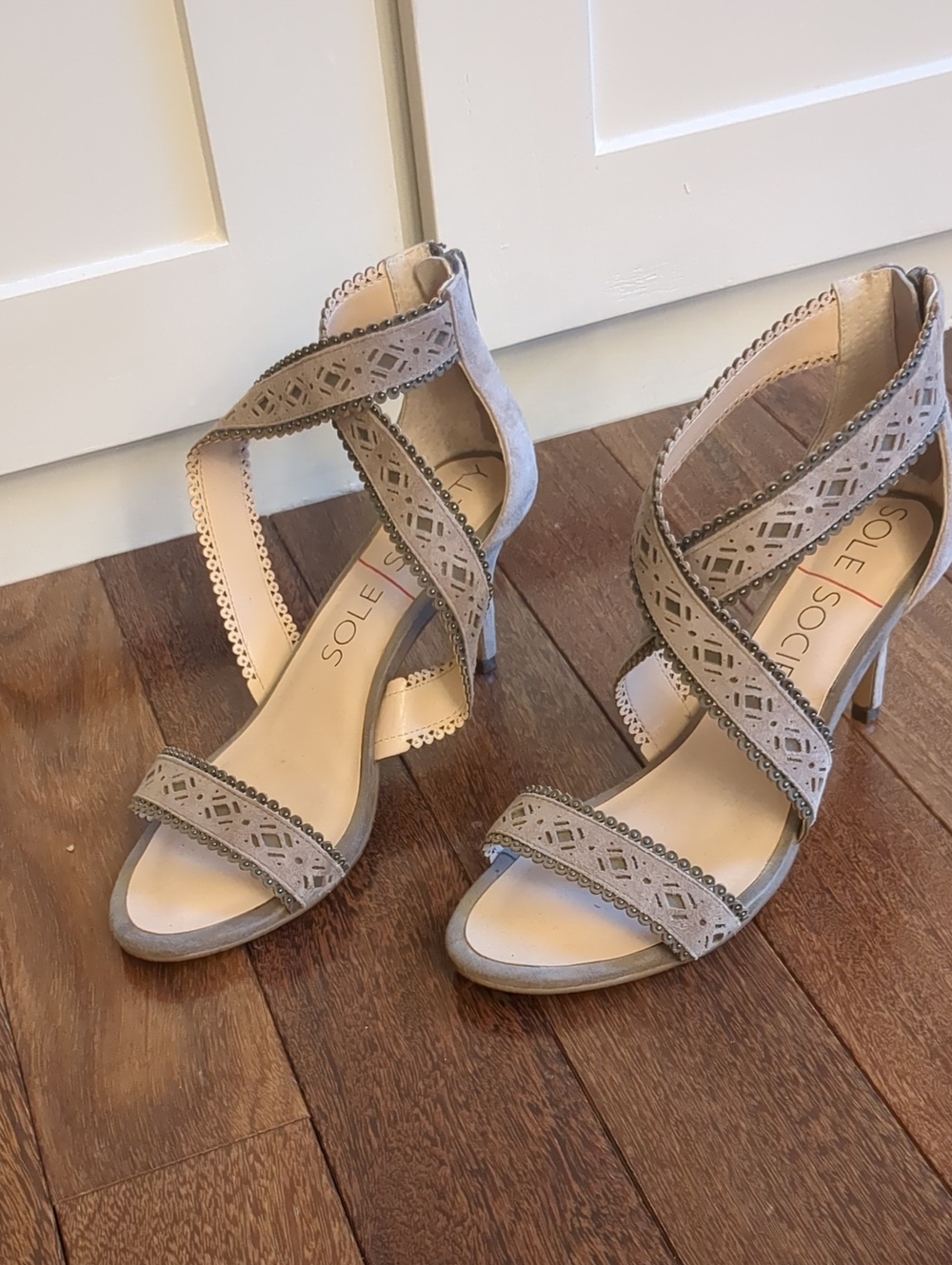 Sole Society Size 8 Strappy Heels